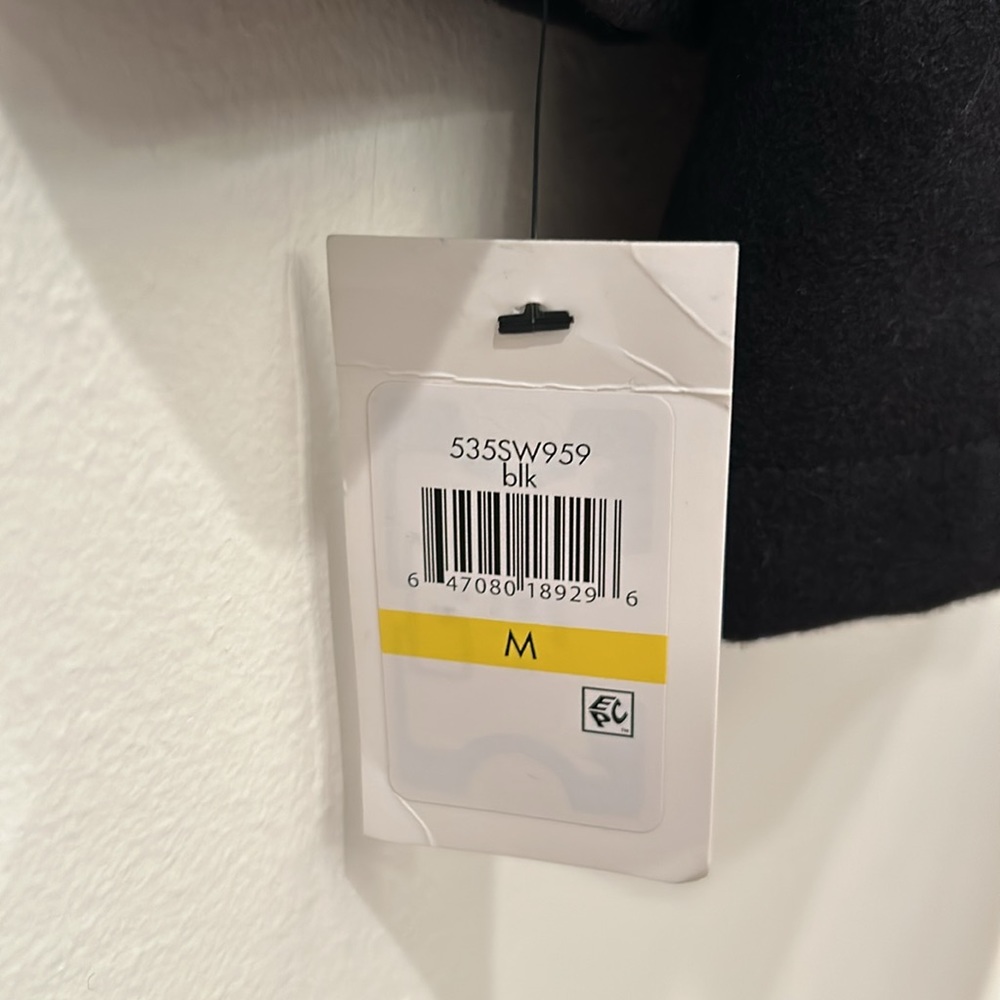 NWT COLE HAAN Men's Melton Jacket / Peacoat in black, sz Medium - Picture 7 of 12